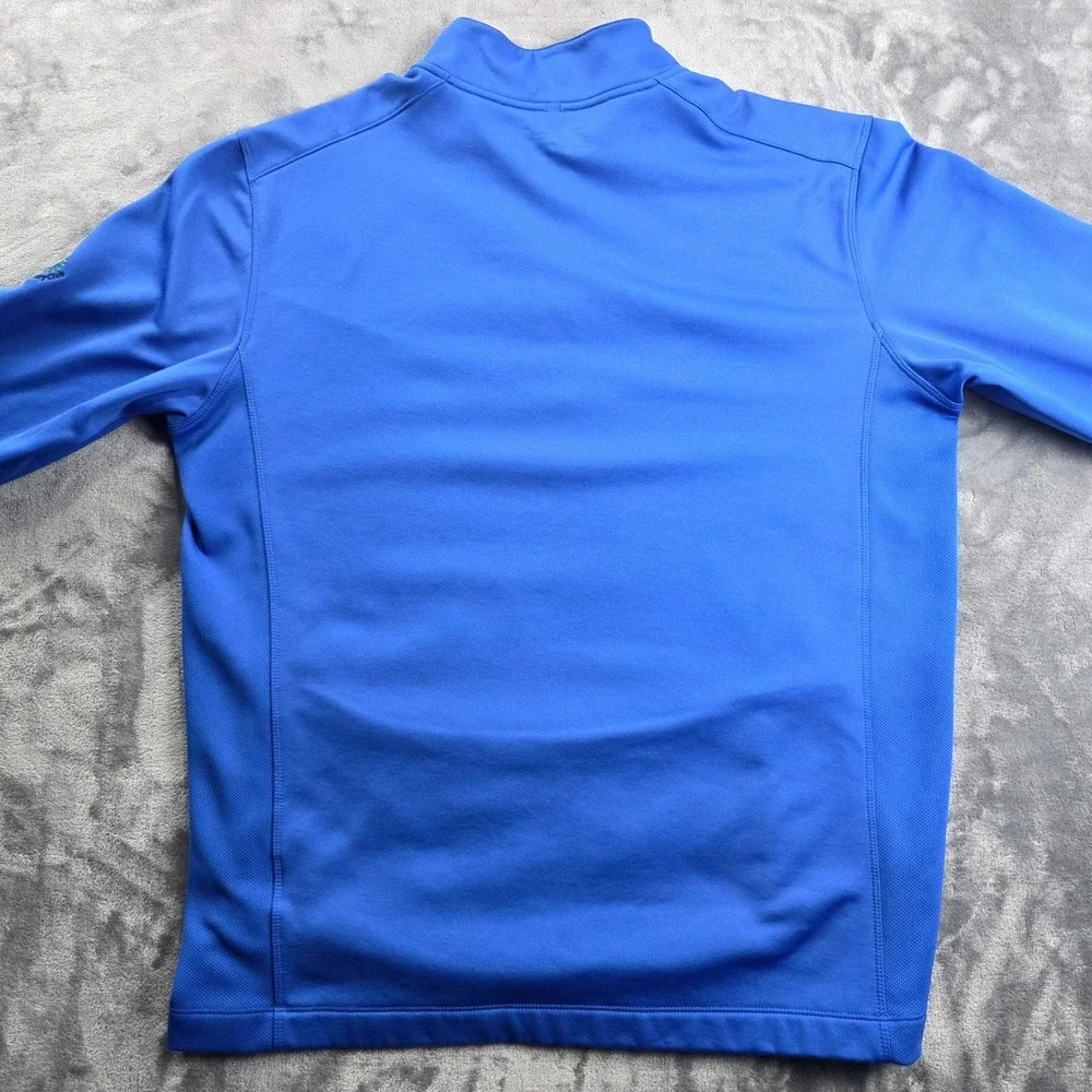 Nike‎ Golf Pullover Mens Large Blue 1/4 Zip Therma-FIT Tour Performance Fleece